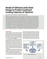 Model of Ultimate Limit State Design to Predict Combined Loading Capacity of Pipelines