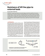 Resistance of HFI line pipe to external loads