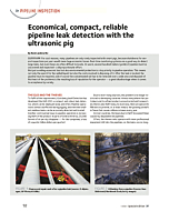 Economical, compact, reliable pipeline leak detection with the ultrasonic pig