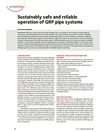 Sustainably safe and reliable operation of GRP pipe systems