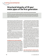 Structural integrity of PE gas/water pipes of the first generation