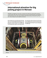 International attention for big jacking project in Warsaw