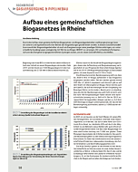 Aufbau eines gemeinschaftlichen Biogasnetzes in Rheine