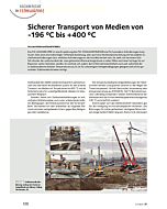 Sicherer Transport von Medien von -196 ºC bis +400 ºC