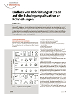Einfluss von Rohrleitungsstützen auf die Schwingungssituation an Rohrleitungen
