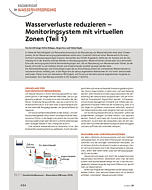 Wasserverluste reduzieren - Monitoringsystem mit virtuellen Zonen (Teil 1)