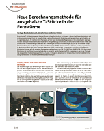 Neue Berechnungsmethode für ausgehalste T-Stücke in der Fernwärme