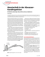 Messtechnik in der Abwasser-Kanalinspektion