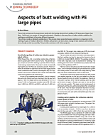 Aspects of butt welding with PE large pipes
