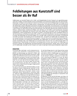 Feldleitungen aus Kunststoff sind besser als ihr Ruf