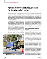 Kombination von Ortungsverfahren für die Wasserlecksuche