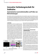 Innovative Verbindungstechnik für Stahlrohre