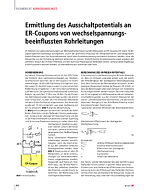 Ermittlung des Ausschaltpotentials an ER-Coupons von wechselspannungsbeeinflussten Rohrleitungen