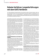 Roboter-Verfahren: Langzeiterfahrungen mit dem KATE-Verfahren