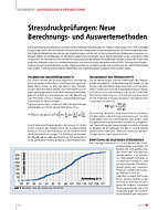 Stressdruckprüfungen: Neue Berechnungs- und Auswertemethoden