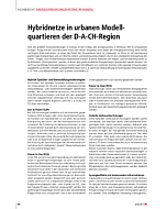 Hybridnetze in urbanen Modellquartieren der D-A-CH-Region