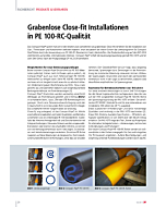 Grabenlose Close-fit Installationen in PE 100-RC-Qualität