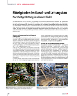 Flüssigboden im Kanal- und Leitungsbau