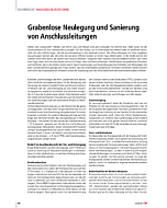 Grabenlose Neulegung und Sanierung von Anschlussleitungen
