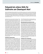 Polyamid als sichere Hülle für Stahlrohre am Chemiepark Marl