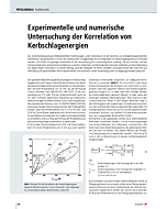 Experimentelle und numerische Untersuchung der Korrelation von Kerbschlagenergien