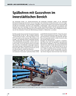 Spülbohren mit Gussrohren im innerstädtischen Bereich