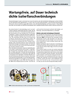 Wartungsfreie, auf Dauer technisch dichte Isolierflanschverbindungen