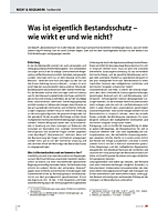 Was ist eigentlich Bestandsschutz – wie wirkt er und wie nicht?