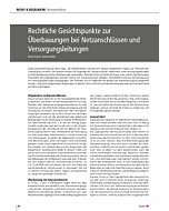 Rechtliche Gesichtspunkte zur Überbauungen bei Netzanschlüssen und Versorgungsleitungen