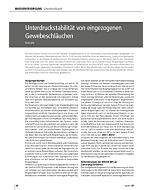 Unterdruckstabilität von eingezogenen Gewebeschläuchen