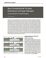 Neue Vortriebstechnik für kleine Durchmesser und lange Haltungen