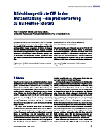 Bildschirmgestützte CAR in der Instandhaltung - ein preiswerter Weg zu Null-Fehler-Toleranz