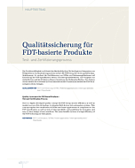 Qualitätssicherung für FDT-basierte Produkte