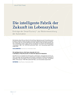 Die intelligente Fabrik der Zukunft im Lebenszyklus