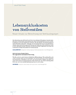 Lebenszykluskosten von Stellventilen