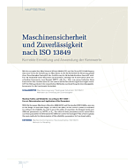 Maschinensicherheit und Zuverlässigkeit nach ISO 13849