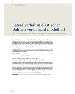 Lateralverhalten elastischer Bahnen vereinfacht modelliert