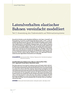 Lateralverhalten elastischer Bahnen vereinfacht modelliert