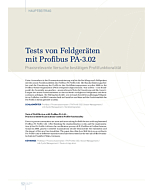 Tests von Feldgeräten mit Profibus PA-3.02