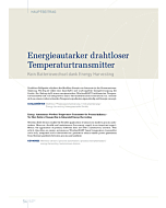 Energieautarker drahtloser Temperaturtransmitter
