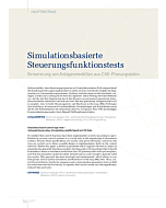 Simulationsbasierte Steuerungsfunktionstests