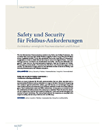 Safety und Security für Feldbus-Anforderungen