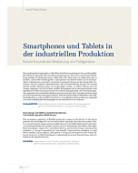 Smartphones und Tablets in der industriellen Produktion