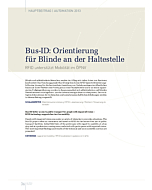 Bus-ID: Orientierung für Blinde an der Haltestelle