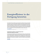 Energieeffizienz in der Fertigung bewerten