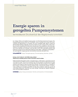 Energie sparen in geregelten Pumpensystemen