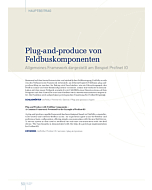Plug-and-produce von Feldbuskomponenten