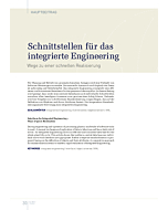 Schnittstellen für das integrierte Engineering
