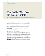 Der Prolist-Workflow im eClass-Umfeld