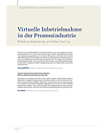 Virtuelle Inbetriebnahme in der Prozessindustrie